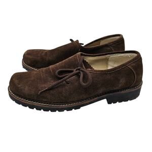 Vintage Almsach cynthia suede classic brown leather size us 10.5/11 UK 44
